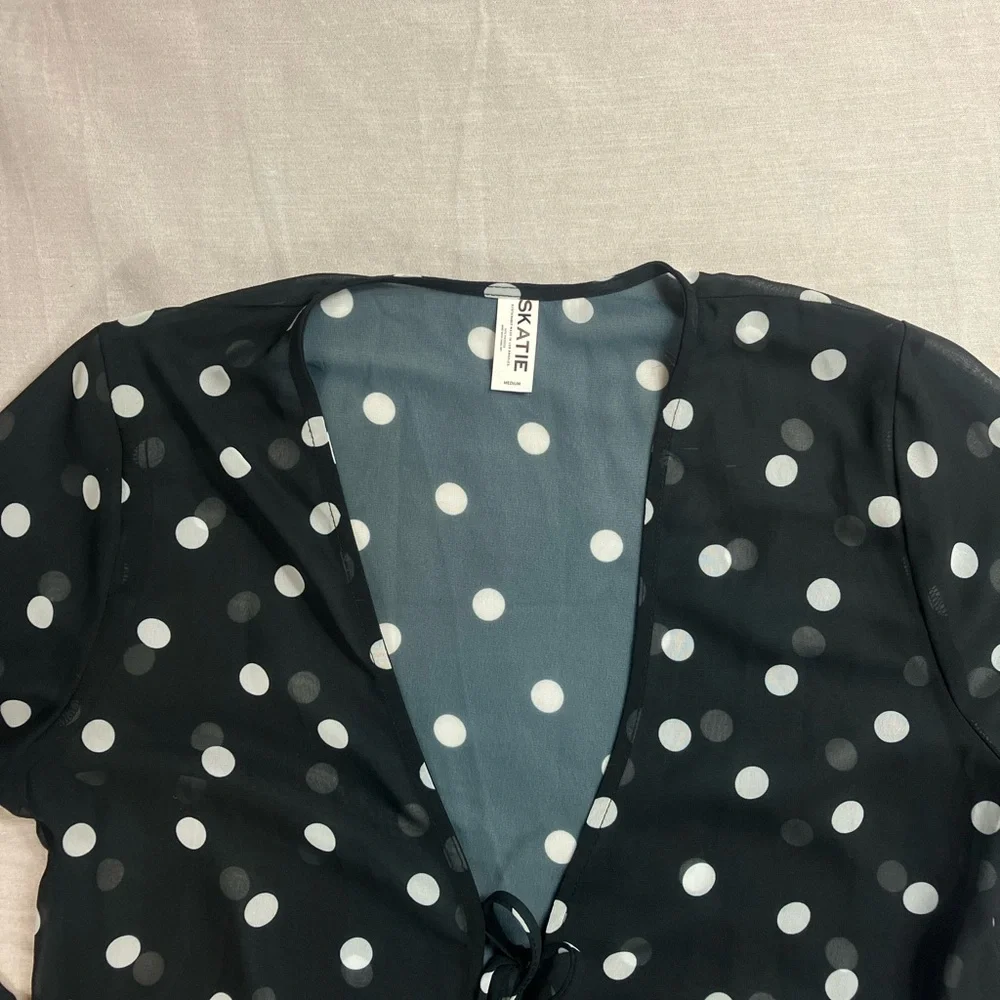Skatie Polka Dot Beach Coverup Robe
